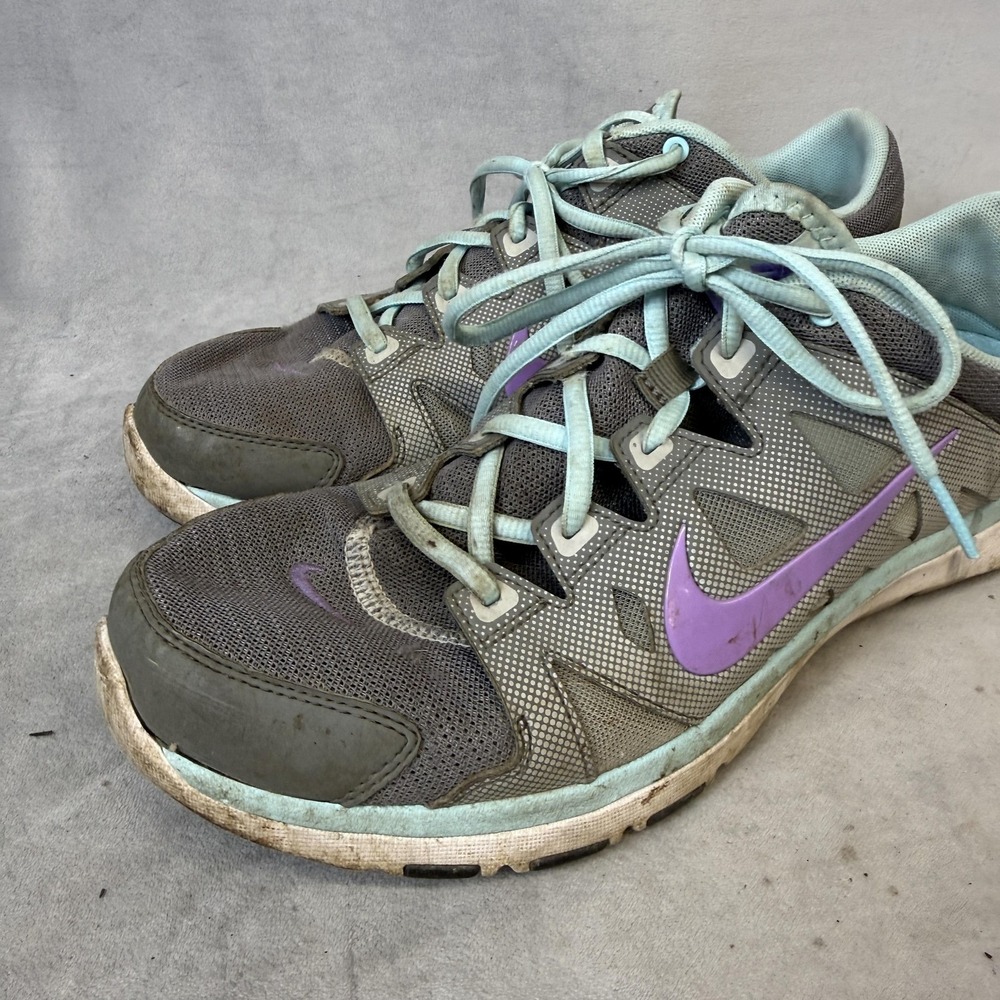 Nike Training Shoes Womens Size 9.5 Gray Purple Teal Running Sneakers - Picture 5 of 10